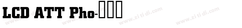 LCD ATT Pho字体转换